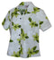 Pacific Legend Women's Single Tone Plumeria Fitted Shirt