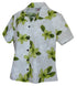 Pacific Legend Women's Single Tone Plumeria Fitted Shirt