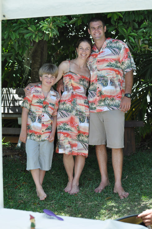 Paradise Island Surf Women's Hawaiian Smocked Dress