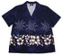 Hibiscus Bottom Band Women's Hawaiian Camp Shirt