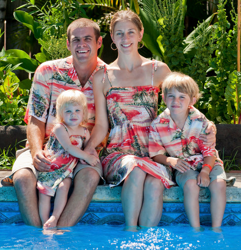 Paradise Island Surf Women's Hawaiian Aloha Rayon Shirt