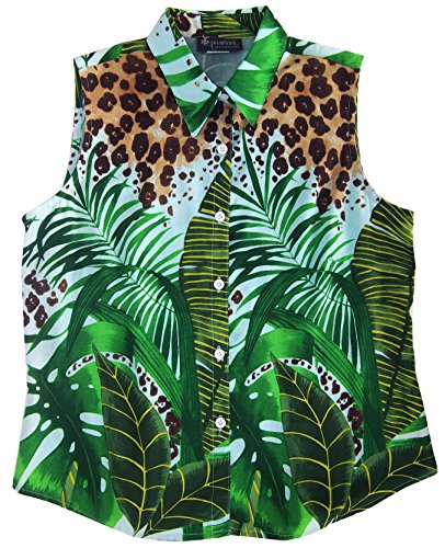RJC Womens Wild Paradise Sleeveless Blouse