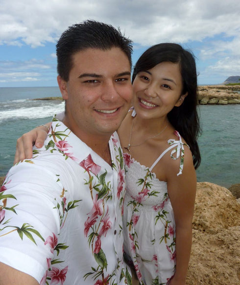 RJC Mens Plumeria Bamboo Rayon Shirt