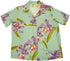 Double Orchid Women's Hawaiian Camp Shirt