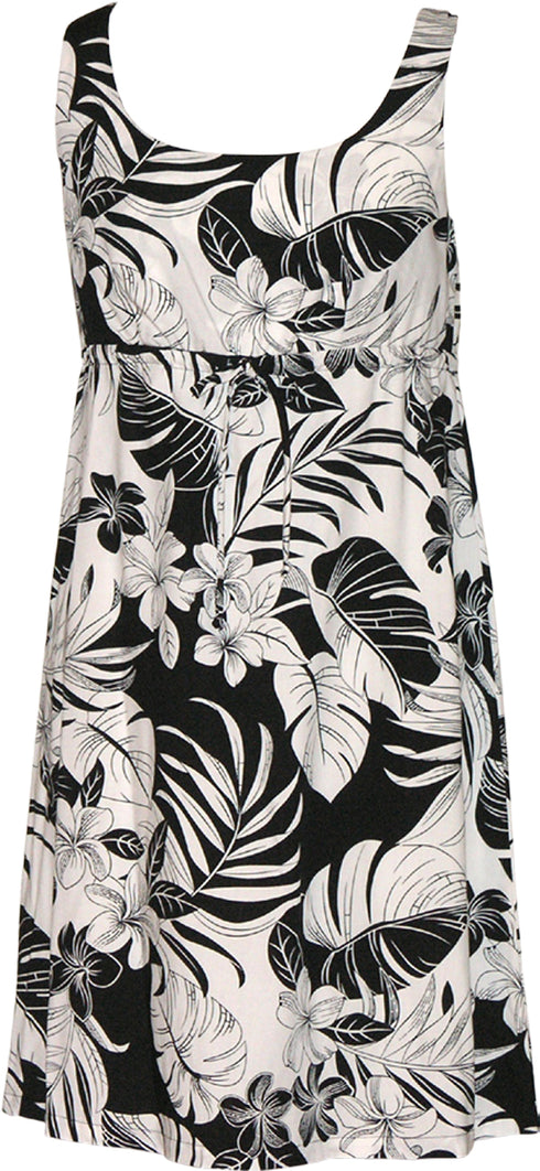 Fancy Garden Women's Empire Tie Front Hawaiian Dress (Regular Fit)