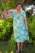 RJC Women's Hibiscus Plumeria Fern Muumuu Dress
