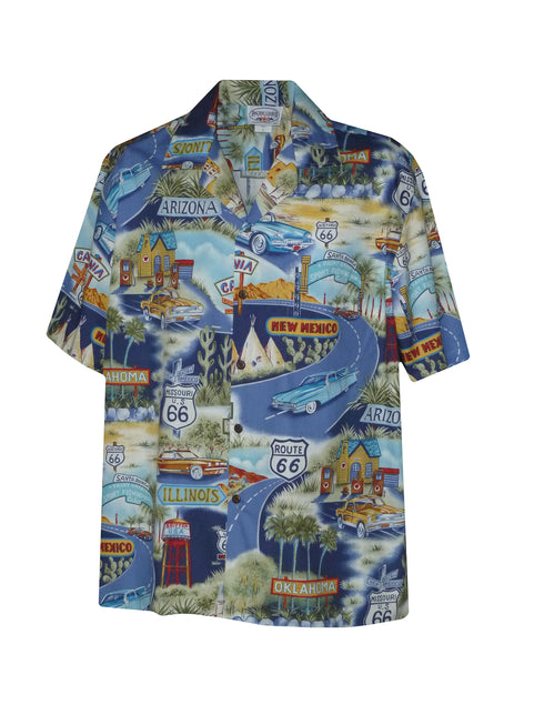 Pacific Legend Mens M to 3X Route RT 66 Travel States Shirt