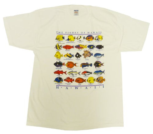 RJC Men's The Fishes of Hawaii Hawaiian Tshirt - Hawaii Imprint