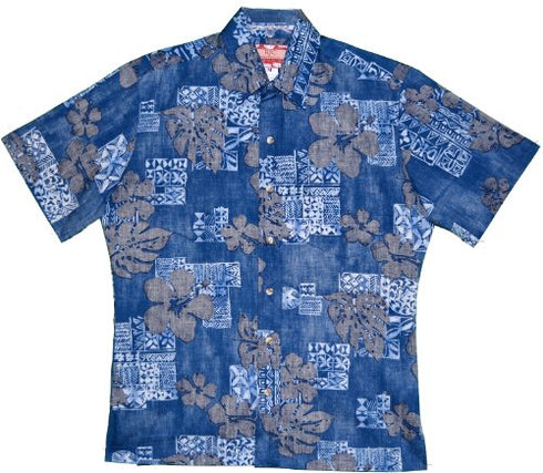 RJC Mens Polynesian Tapa Tradition Reverse Shirt