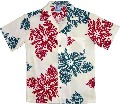 RJC Boys Hawaiian Christmas Snowflake Rayon Shirt
