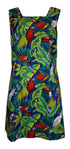 Parrot Macaw Toucan Cockatoo Women's A-Line Hawaiian Short Tank Dress