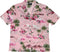 Pink Flamingo HIbiscus Women's Hawaiian Camp Shirt