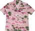 Pink Flamingo HIbiscus Women's Hawaiian Camp Shirt