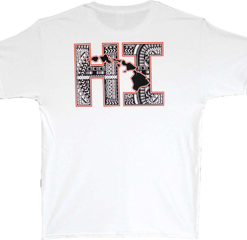 Tapa HI Block Screenprinted Hawaiian T-Shirt