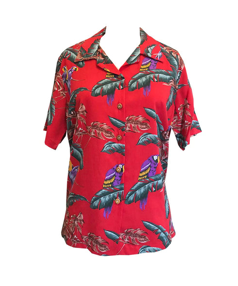 Jungle Bird Women's Hawaiian Camp Shirt