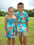 RJC Girl's Hibiscus Hawaiian Islands Hawaiian Smocked Dress