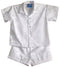 RJC Boys Classic Hibiscus Wedding White 2pc Set