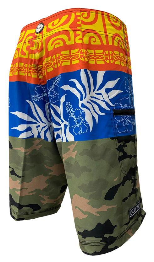 Hawaiian Island Creations (HIC) 20" UA HUKA 8 Way Stretch Boardshorts