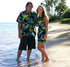 Hawaiian Women’s Cotton A-Line Dress – Jungle Parrot – Slimming Bodice