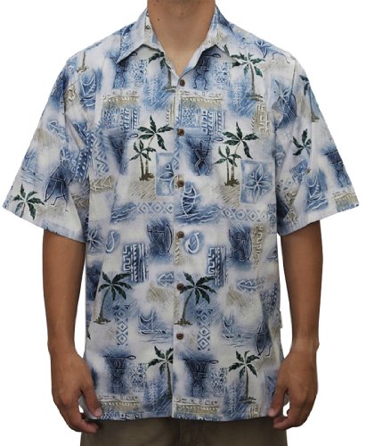 Go Barefoot Mens Petro Tapa Peached Cotton Shirt