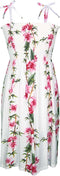 Plumeria Bamboo Panel Women's Hawaiian Smocked Dress