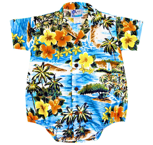 Island Hibiscus RJC Hawaiian Boys Onesie