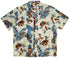 RJC Mens Classic Hibiscus Tiki God Woodie Surfboard Shirt