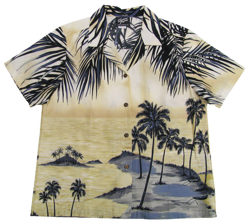 Island Escape Women's Hawaiian Camp Shirt