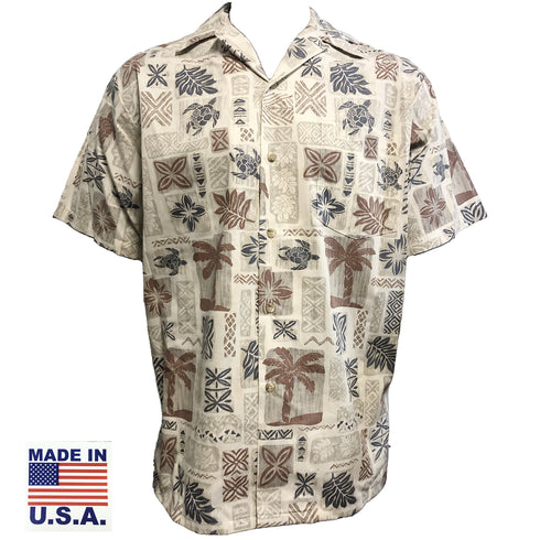 Sealife Men's Classic Hawaiian Custom Made Shirt (Big or Tall Size)