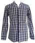 Men's Classic Hawaiian Paniolo Palaka Plaid Long Sleeve Shirt