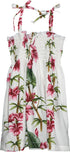 Plumeria Bamboo Panel Girl's Hawaiian Smocked Dress