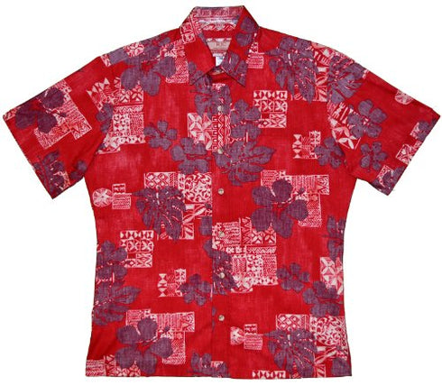 RJC Mens Polynesian Tapa Tradition Reverse Shirt