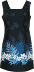 Plumeria Fern Women's A-Line Hawaiian Short Tank Dress