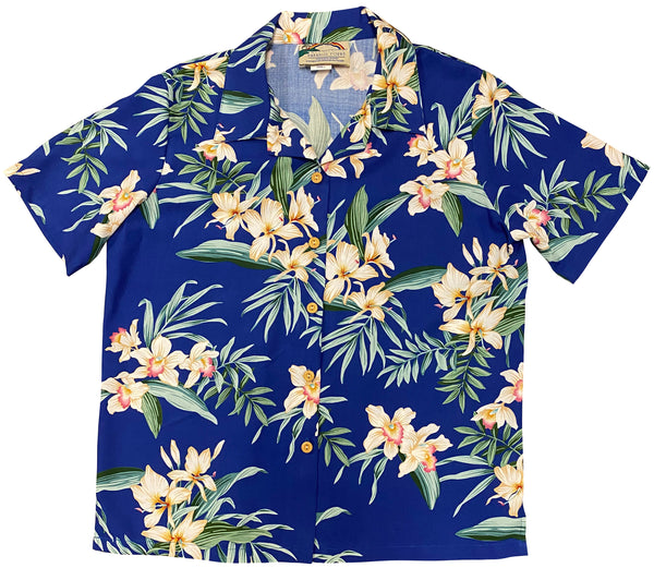 Orchid Ginger Women's Hawaiian Camp Shirt