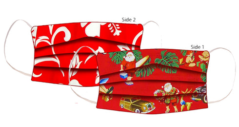 RJC Hawaiian Pleated Cotton Face Masks
