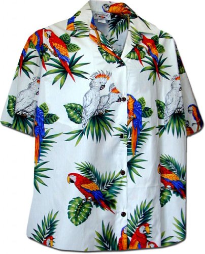 Jungle Parrot Women's Hawaiian Shirts
