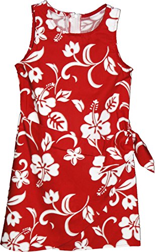 RJC Girls Classic Hibiscus Sarong Dress