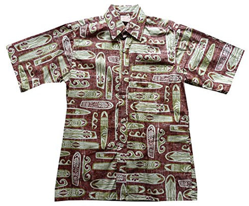 Made in USA - Go Barefoot Men's Surfboards Reverse Aloha Shirt