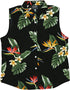 Bird of Paradise Display Women's Fitted Sleeveless Aloha Blouse - Plus Size