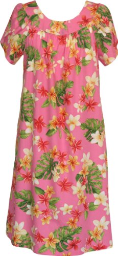 RJC Women's Colorful Plumeria Muumuu Dress