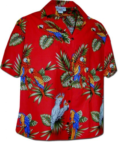Jungle Parrot Women's Hawaiian Shirts