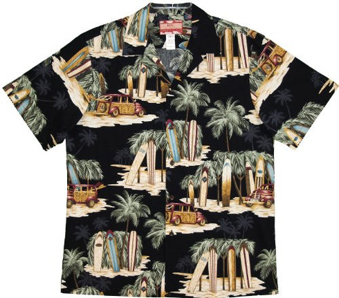 RJC Mens Longboard Woody Beach Shack Shirt