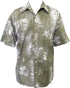 Made in USA - Go Barefoot Men's Ape Leaf Reverse Aloha Shirt