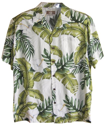 RJC Mens Hibiscus Garden Rayon Shirt