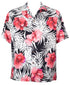 Two Palms Mens Big Hibiscus Rayon Shirt