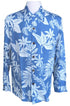 Paradise Found Mens Tiare Kamehameha Style Long Sleeve Shirt