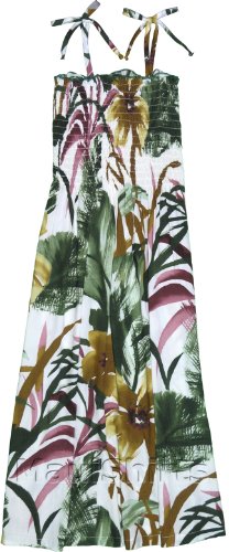 Oriental Watercolor Women's Hawaiian Smocked Dress
