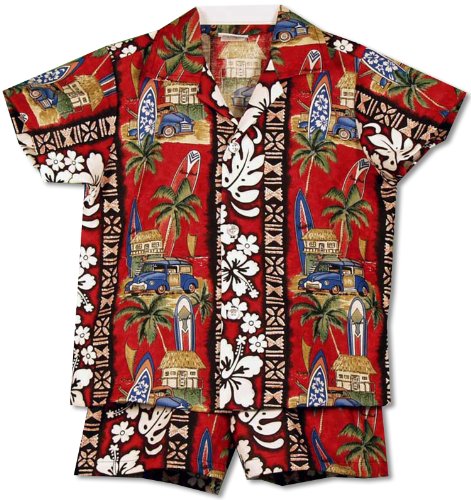 RJC Boys 6 Months to 7 Toddler Surfboard Woodie 2pc Set