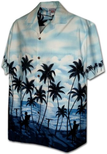Pacific Legend Mens Sunset Surfers Shirt