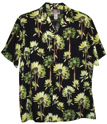 RJC Mens Fan Fancy Tree Rayon Shirt